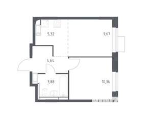 1-к квартира, вторичка, 34м2, 11/12 этаж