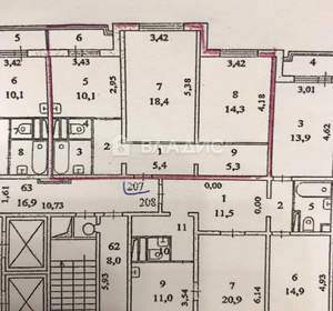 2-к квартира, вторичка, 65м2, 9/20 этаж