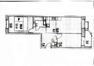 3-к квартира, вторичка, 53м2, 7/17 этаж
