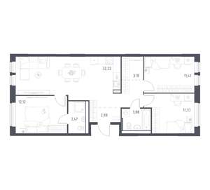 3-к квартира, вторичка, 80м2, 13/17 этаж