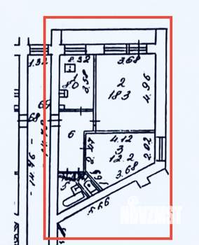 2-к квартира, вторичка, 51м2, 9/12 этаж