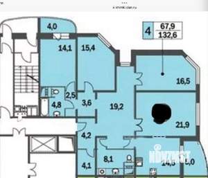 4-к квартира, вторичка, 135м2, 11/27 этаж