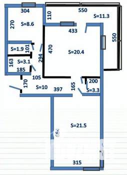 2-к квартира, вторичка, 69м2, 3/9 этаж