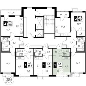 Студия квартира, вторичка, 23м2, 6/17 этаж