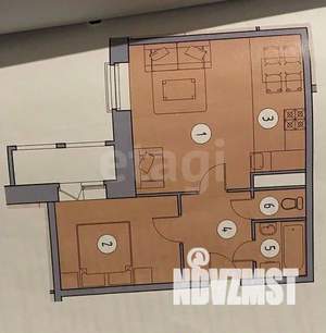 2-к квартира, вторичка, 43м2, 7/9 этаж