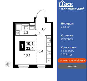 Студия квартира, вторичка, 23м2, 2/17 этаж