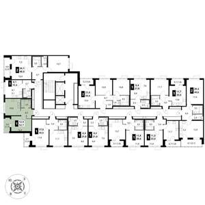 1-к квартира, вторичка, 33м2, 4/16 этаж