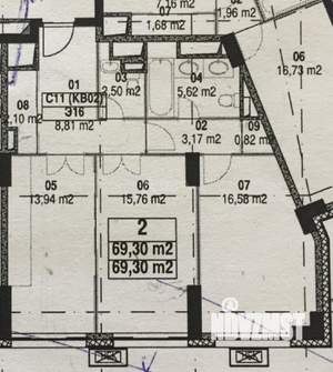 2-к квартира, вторичка, 70м2, 16/37 этаж