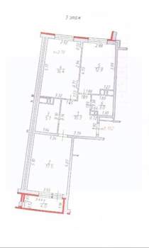 2-к квартира, вторичка, 65м2, 3/25 этаж