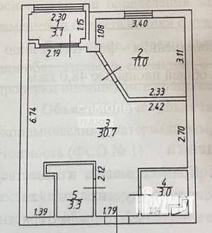 2-к квартира, вторичка, 51м2, 3/5 этаж