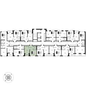1-к квартира, вторичка, 33м2, 6/16 этаж
