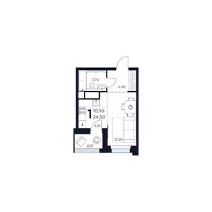 1-к квартира, вторичка, 25м2, 9/15 этаж