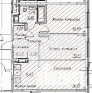 3-к квартира, вторичка, 52м2, 5/12 этаж