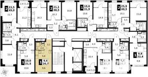 Студия квартира, вторичка, 21м2, 2/17 этаж