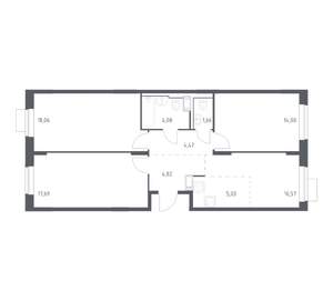 3-к квартира, вторичка, 80м2, 3/12 этаж