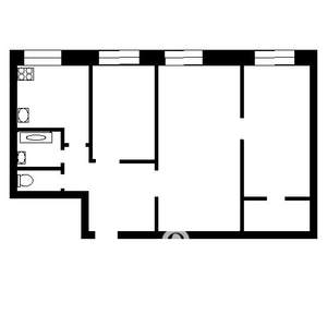 3-к квартира, вторичка, 55м2, 4/9 этаж