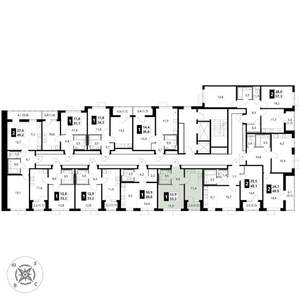 1-к квартира, вторичка, 33м2, 9/17 этаж