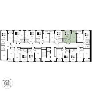 1-к квартира, вторичка, 34м2, 5/17 этаж