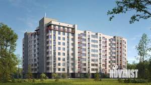 2-к квартира, строящийся дом, 57м2, 3/9 этаж