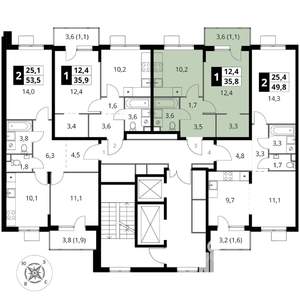 1-к квартира, вторичка, 36м2, 5/17 этаж