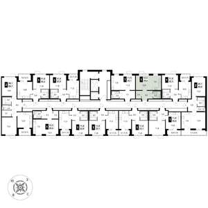 Студия квартира, вторичка, 30м2, 16/16 этаж