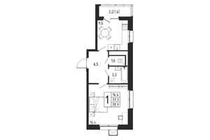 1-к квартира, вторичка, 39м2, 5/12 этаж