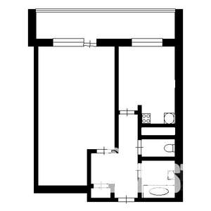 1-к квартира, вторичка, 40м2, 8/14 этаж