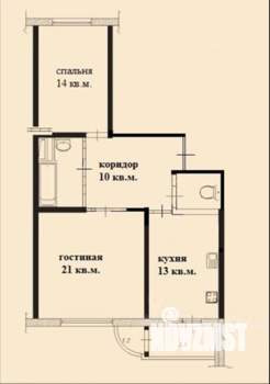 2-к квартира, вторичка, 64м2, 11/17 этаж