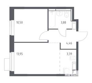 1-к квартира, вторичка, 36м2, 5/12 этаж