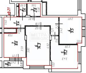 3-к квартира, вторичка, 57м2, 3/4 этаж