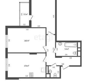 2-к квартира, вторичка, 68м2, 23/24 этаж