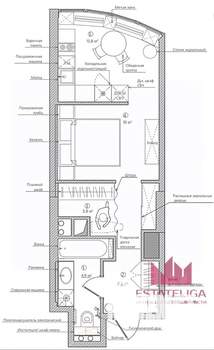 Студия квартира, вторичка, 37м2, 28/41 этаж