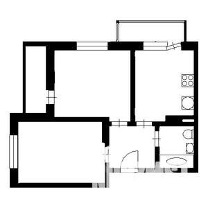 2-к квартира, вторичка, 50м2, 7/16 этаж