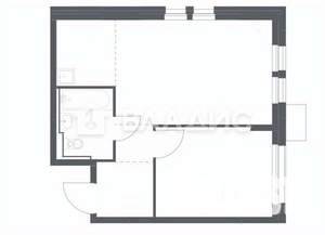2-к квартира, вторичка, 34м2, 9/17 этаж