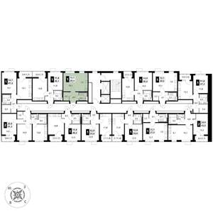 Студия квартира, вторичка, 29м2, 9/17 этаж