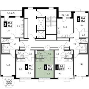 Студия квартира, вторичка, 23м2, 11/17 этаж