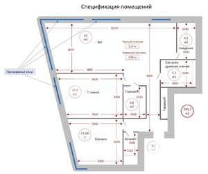 3-к квартира, вторичка, 100м2, 7/9 этаж