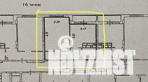 1-к квартира, вторичка, 50м2, 16/24 этаж