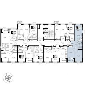 2-к квартира, вторичка, 63м2, 10/17 этаж