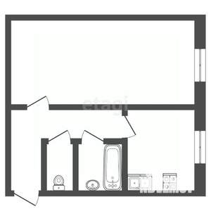 1-к квартира, вторичка, 33м2, 6/9 этаж