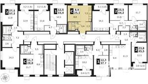 Студия квартира, вторичка, 25м2, 9/17 этаж