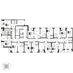 Студия квартира, вторичка, 19м2, 4/16 этаж