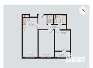 3-к квартира, вторичка, 62м2, 2/8 этаж
