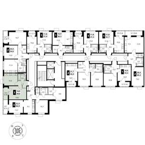 1-к квартира, вторичка, 35м2, 7/17 этаж