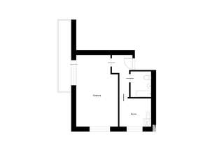 1-к квартира, вторичка, 29м2, 6/9 этаж