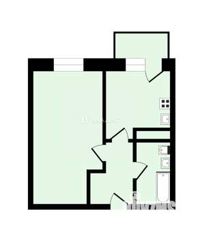 1-к квартира, вторичка, 34м2, 3/9 этаж