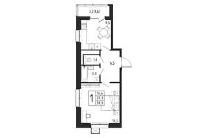 1-к квартира, вторичка, 39м2, 4/11 этаж