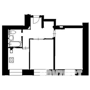 2-к квартира, вторичка, 37м2, 7/9 этаж