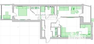 3-к квартира, вторичка, 85м2, 30/37 этаж