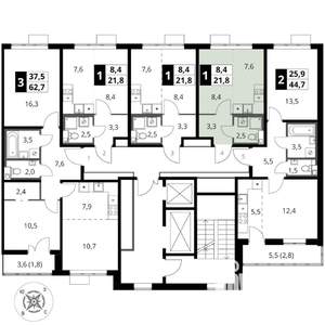 Студия квартира, вторичка, 22м2, 7/16 этаж